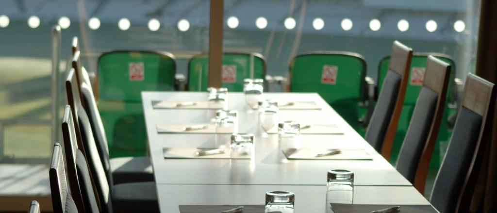 SMALL MEETINGS The Kia Oval features over 40 Executive Boxes, all with fantastic views over the famous wicket.