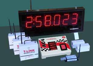 3850 Timer AC4 Four Timer Autocross Timing System AUTOCROSS ))) T-L lnk WIRELESS Timer AC4 (Hardwired or Wireless) RaceAmerica s Timer AC4 can actively time up to four cars on the track at the same