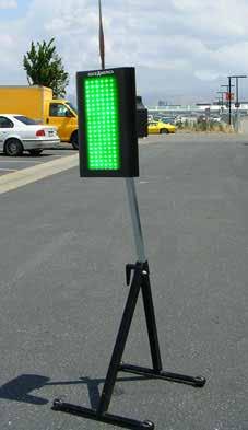 These Safety Lights combine ultrabright 4-color LEDs and multi-segment displays with flag animation and automatic switching between flags to deliver flags a driver will see but not be distracted.