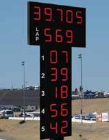 RACE TRACKS Large Permanent Install Scoreboards Vertical Wireless LED Scoreboards RaceAmerica s Vertical Race Track Scoreboards with 24 inch (61cm) and 15 inch (38cm) tall LED digits