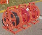 the bucket aside. Each Bucket Winder will accomodate 660 of our heavy duty track cable.