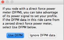 12. A pop-up window appears, asking you if you want to use DFPM data. Click the Use DFPM button 13.