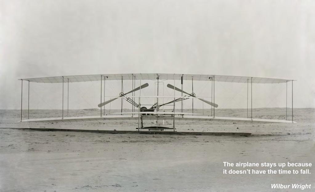 CHAPTER 18 How do heavy things fly? The Wright Flyer, 1903.