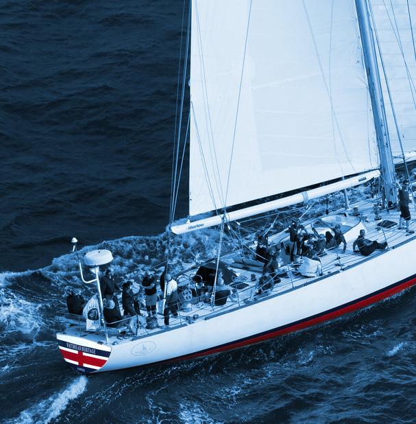 First British Yacht, in third Whitbread Race 1977/8 Winner, elapsed time, second Whitbread Round The World Race 1982 Winner, elapsed time,tall