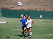 October 7, 2008 Four first-half goals defeat the Lasers Irvine, CA- SCC jumped out to a 4-0 lead by the half with goals from Michelle Carels, Katie Marshall, Kelsey Morgan and Shayna Russell.