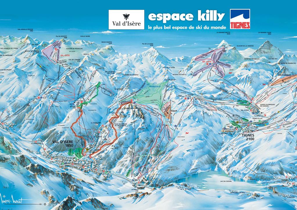 Winter The Espace Killy is the front-runner for varied slopes in the French Alps.