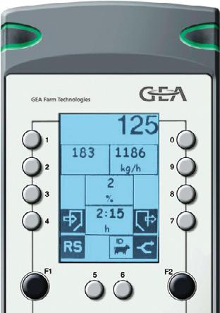and querying F1 - entrance gate control F2 - exit gate control 5-digit LED display Milking parlour info: Easy