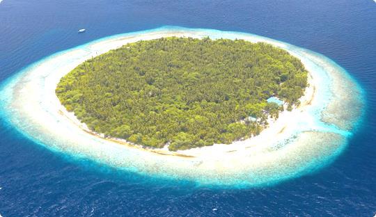Islands Sri Lanka- large tear shaped island