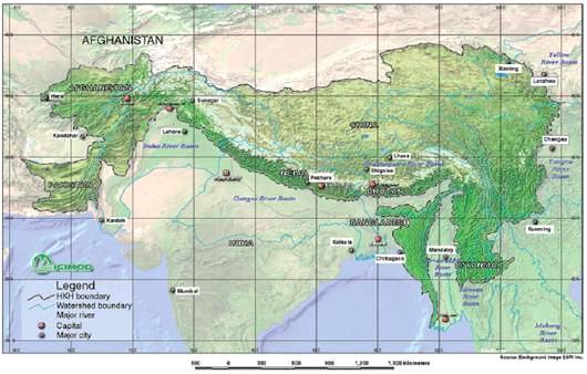Hindu Kush lie west of India-