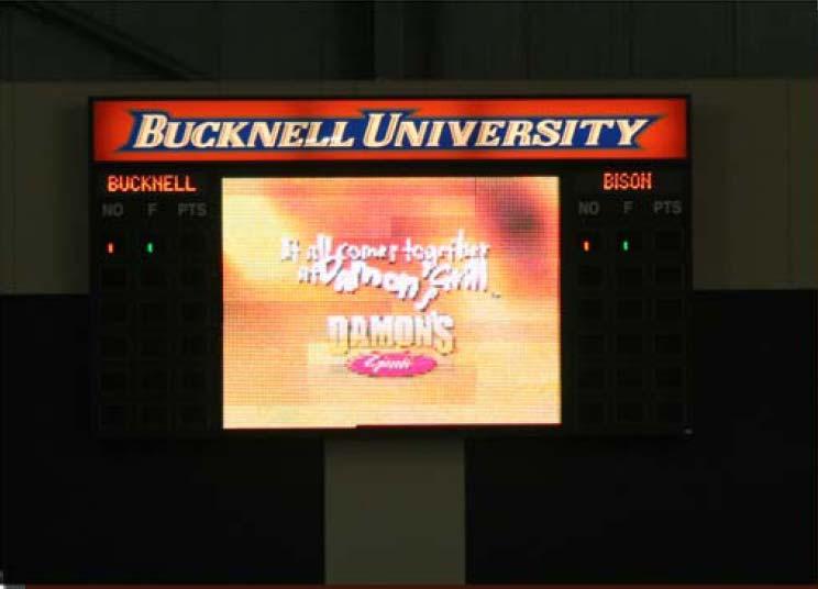 board signage to be displayed at all Bucknell men s and women s basketball games at Sojka