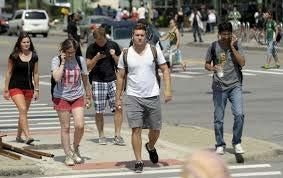 The Study s Research Goals Quantify distraction among pedestrians and drivers at intersections Identify the most prevalent distractors electronic or