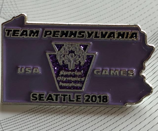 also secured State pins that the athletes can also trade.