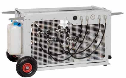 Mobile 17 LW 320 B AL Nautic This Compressor combined mobile breathing air applications and stationary preformance.