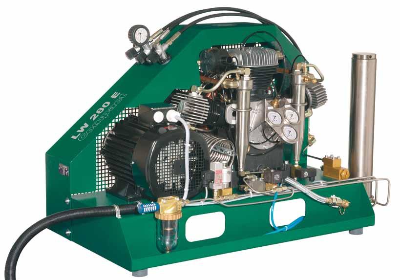 18 Compact LW 280 E Compact / LW 280 E1 Compact / LW 450 E Compact These compressors are designed for dive centers and boats with limited space.