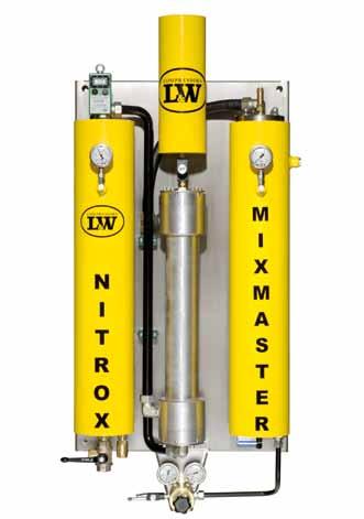 62 Nitrox / Trimix Nitrox Membrane Systems The Nitrox membrane must be supplied with a clean low pressure air supply, this can either come from a high pressure breathing air storage (in combination