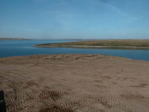 Reservoir Habitat Shorelines used by plovers when the reservoirs are down
