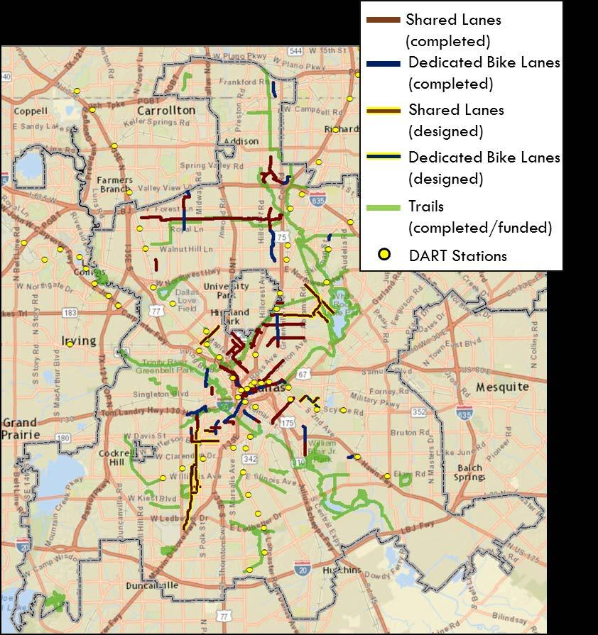 Current Work Plan Current focus on implementing projects that are already designed 17.7 miles of shared lanes 1.