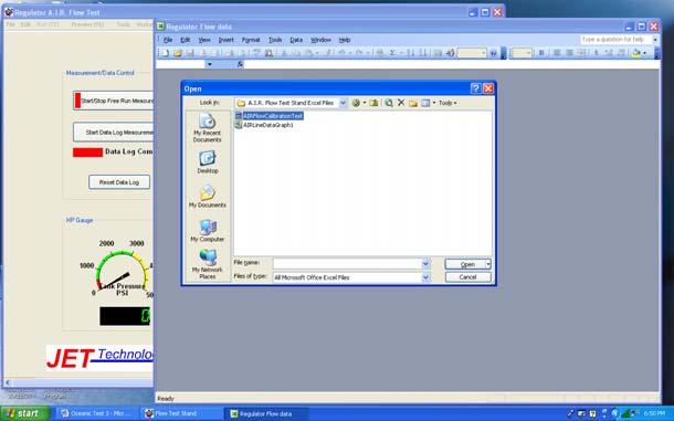 2. From the Excel window, select File and open up the file previously