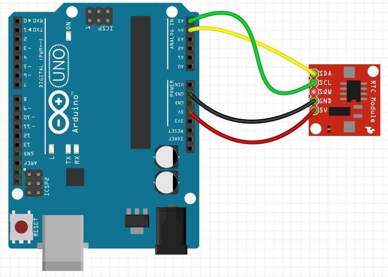 Fig 6. Connection Sensor Real Time Clock with Arduino References 1. Pedometer. Overview of Pedometer.URL: http://gotowalk.blogspot.ru/2013/12/shagomer.html 2. Heart rate monitor URL: https://ru.