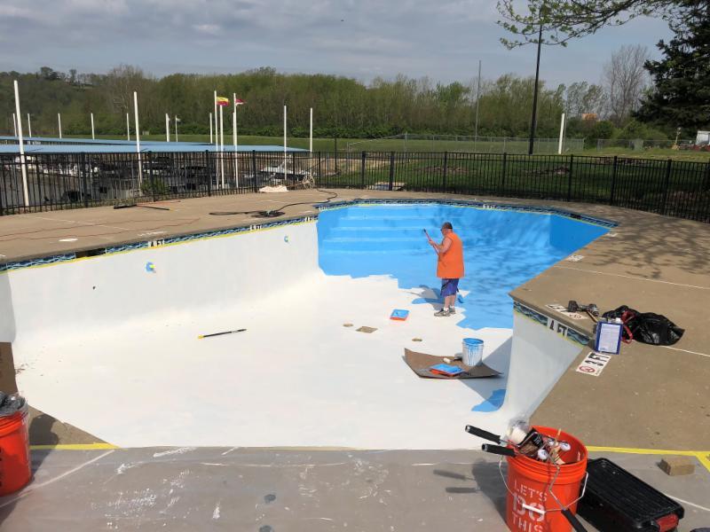 pool from Ohio Dept of Health and City of Cincinnati, along with adding more fencing. The pool should be ready by July 1st!