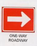 Regulatory road signs; 2. Warning road signs; 3. Guidance / information road signs; 4. Road surface markings.