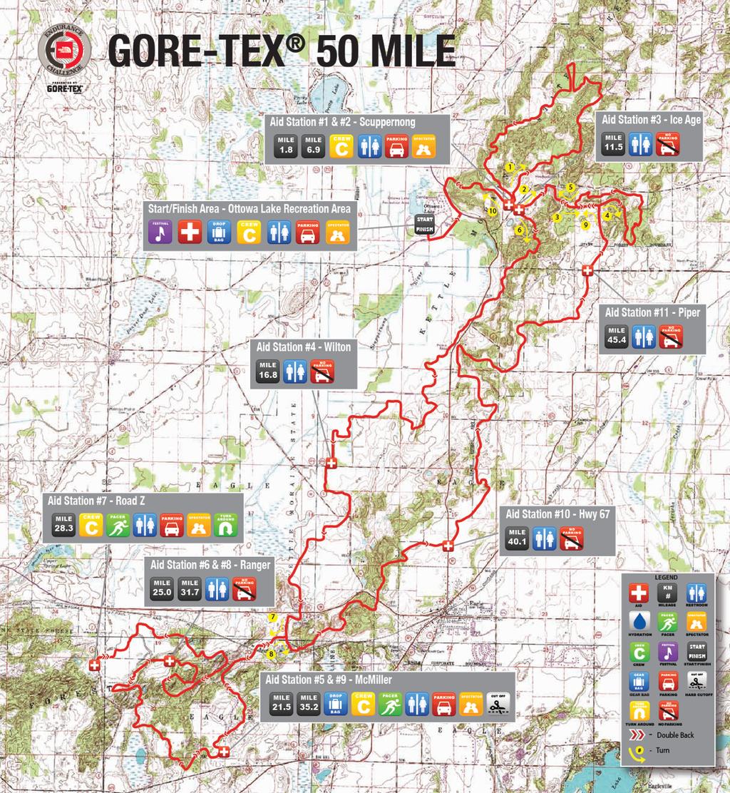 COURSE MAP COURSE DESCRIPTION Located 60 miles east/southeast of Madison, in the southern reaches of picturesque Kettle Moraine State Park, a large