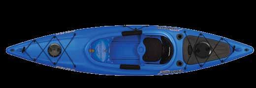 RECREATIONAL KAYAKS Aruba 10 ss Sit-In Kayak Aruba 12 ss Sit-In Kayak P.A.C. (Portable Accessory Carrier) can be used as extra storage Hands-free electronics console Large open cockpit with