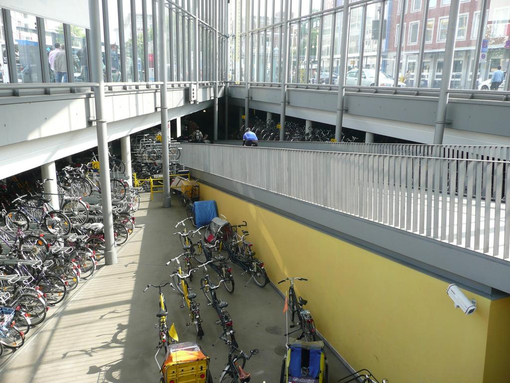 Bike and Ride Radstation: Bike parking facility in Muenster, Germany