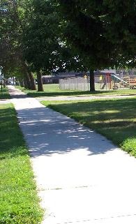 Residential Neighborhoods Pedestrian sidewalks and walkways within residential neighborhoods are a crucial feature, that encourage interaction among neighbors, residents and sub-communities within