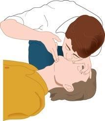 Mouth to Mouth Breathing Position yourself at the victim s side Perform the head tilt / chin lift