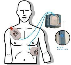 Attach AED pads to victim s bare chest.