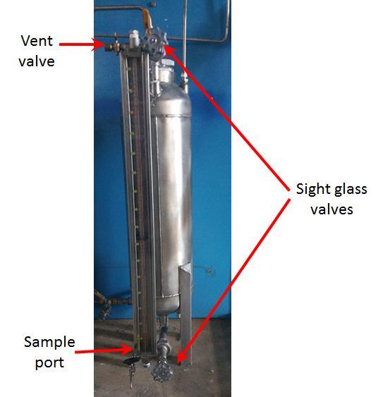 5. Taking a product sample or emptying sight glass while the evaporator is under vacuum Note: This procedure should only be performed if one of the inline refractometers is faulty.