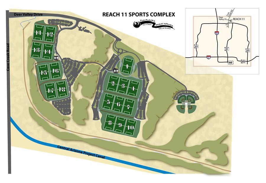 VENUE LOCATION AND FIELD LAYOUT Reach Soccer