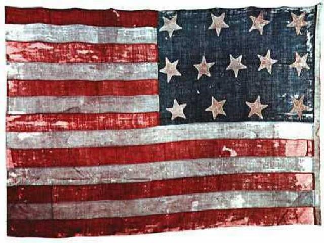 13 Star US Ensign 1781 to 1784 Revolutionary