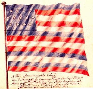 Independence, Jonathan Fowle Flag - 1781