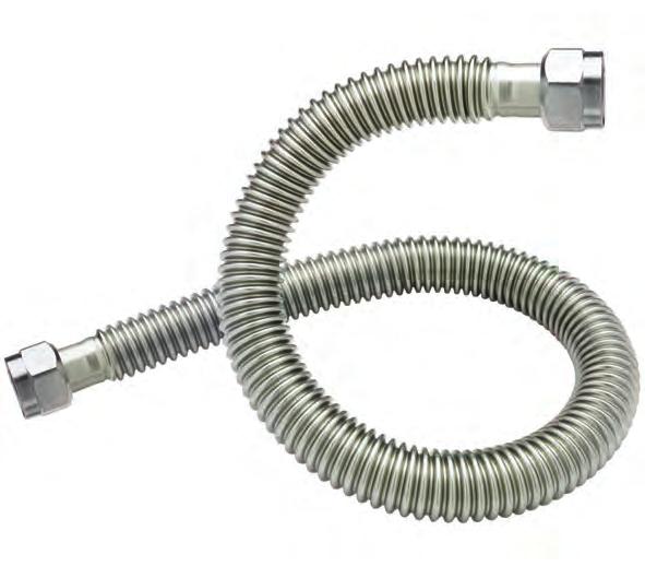 WATER HEATER CONNECTORS ProCoat Coated Stainless Steel Water Heater Connectors Greater Flexibility, Superior Corrosion Resistance Exclusive ProCoat Clear Coat Provides superior corrosion resistance