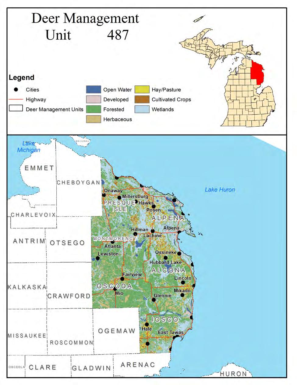 Figure 4: Habitat map of