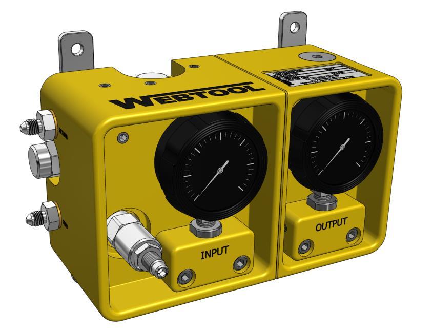 Also available as an optional extra Webtool Hydraulic Intensifier HP690A (available in a range on intensification ratios) For further information contact the manufacturer (Allspeeds Ltd) or an