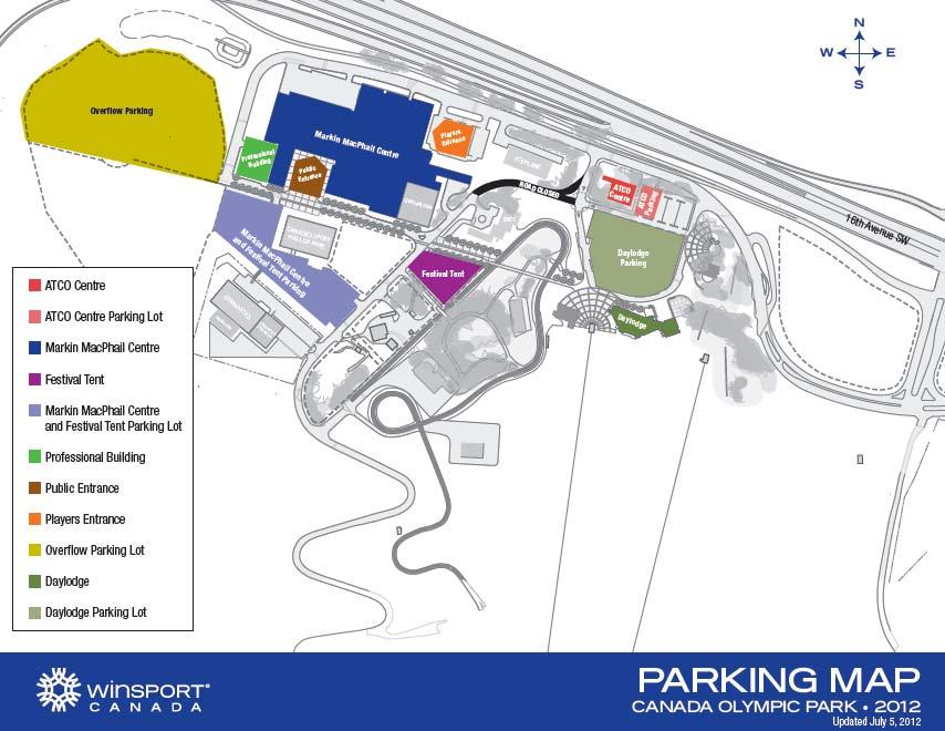 Exhibit B - Parking Information (Buses, Please Park in Overflow Area after dropping teams off at