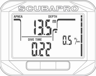 3. SQUARE ACCESSORIES 3.1 HR belt Alternative information can be selected by pressing right button. The information can be scrolled in following order: 1. Sequential dive number 2.