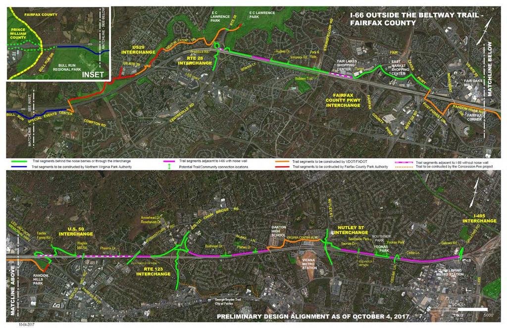 Proposed I-66 Trail Plan - Fairfax County