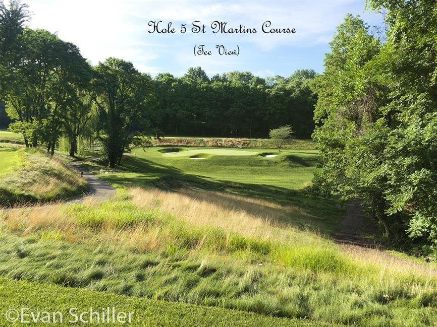 The golf course, meant to distinguish the new 18 holes in a way that would complement the older course but not clash with it, hosted the 2003 and 2004 Philadelphia Section