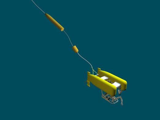 B. Light Fiber Tether A key part of the HROV system is the light weight fiber optic tether used when operating in the ROV mode.
