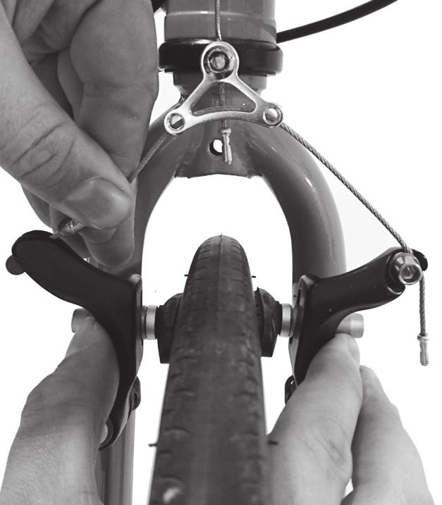 Step 3 of 6 Re-connecting front brake Brakes Considered one of the most important safety features of your Islabike. It is a good habit to check the brakes on a regular basis.