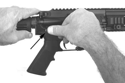 Perform clearing procedure (consult operator s manual for non-hk carbine used or see the MR556A1 Operator s Manual) and ensure selector lever is set on Safe. 2.