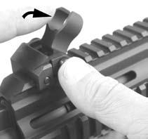 Fig. 12 Folding (lowering) TROY front sight Fig.