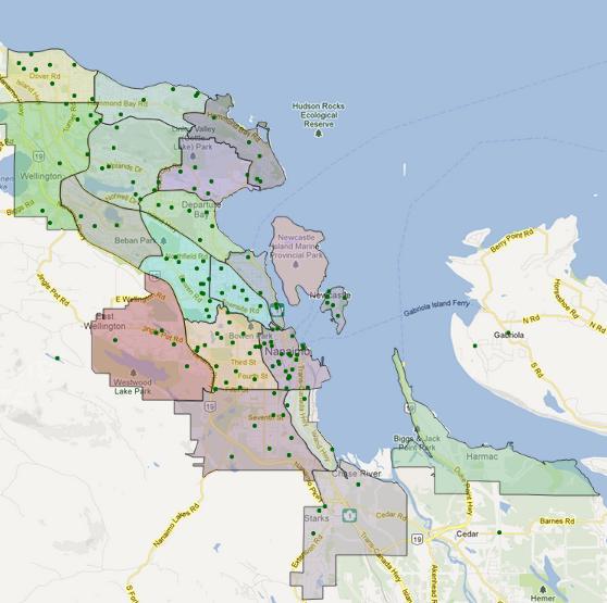 Online Survey Results Neighbourhood Representation 88% of respondents are Nanaimo