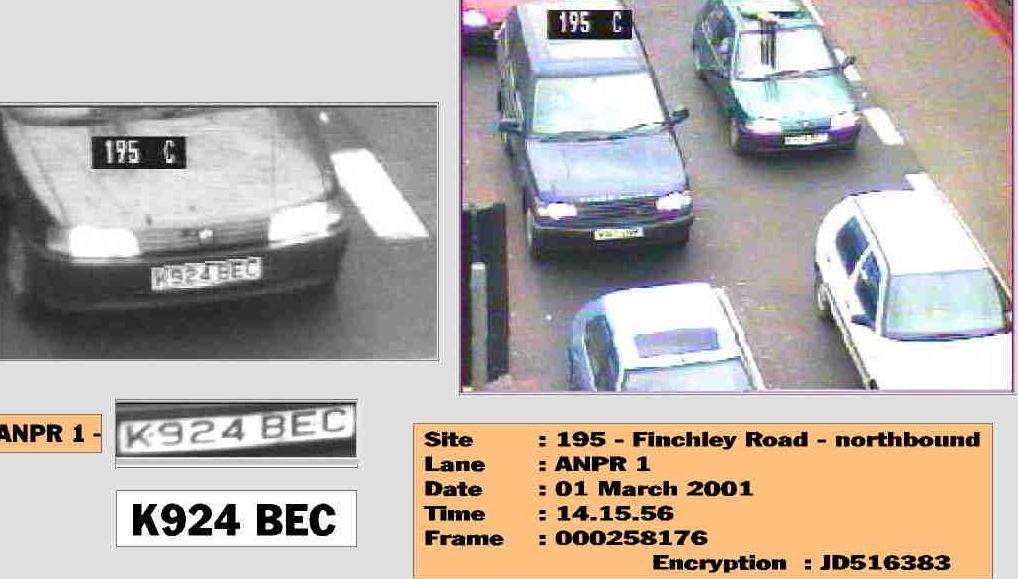 London Charging Zone Monitored by Digital Cameras 1. Car enters zone Automatic Number Plate Recognition (ANPR) technology enables information regarding capture and keeper to be identified. 2.