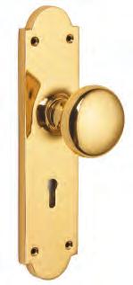 The other side of the door furniture (the rim side) does not have a rose and the spindle is fixed.