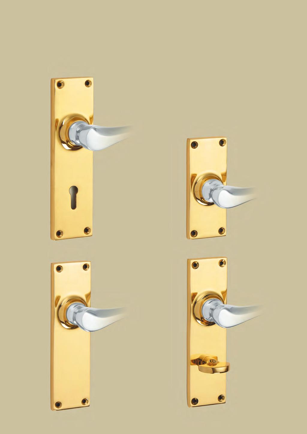 1 lever furniture - backplate range Pages 19-21 illustrate our range of backplates. These can be used in conjunction with the lever styles on the following pages.